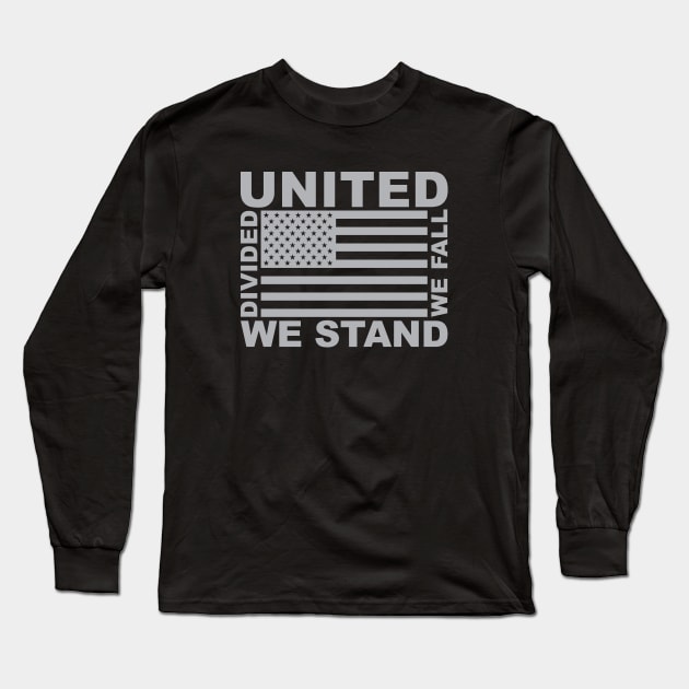 Divided We Fall Long Sleeve T-Shirt by UnitedShirtsofAmerica